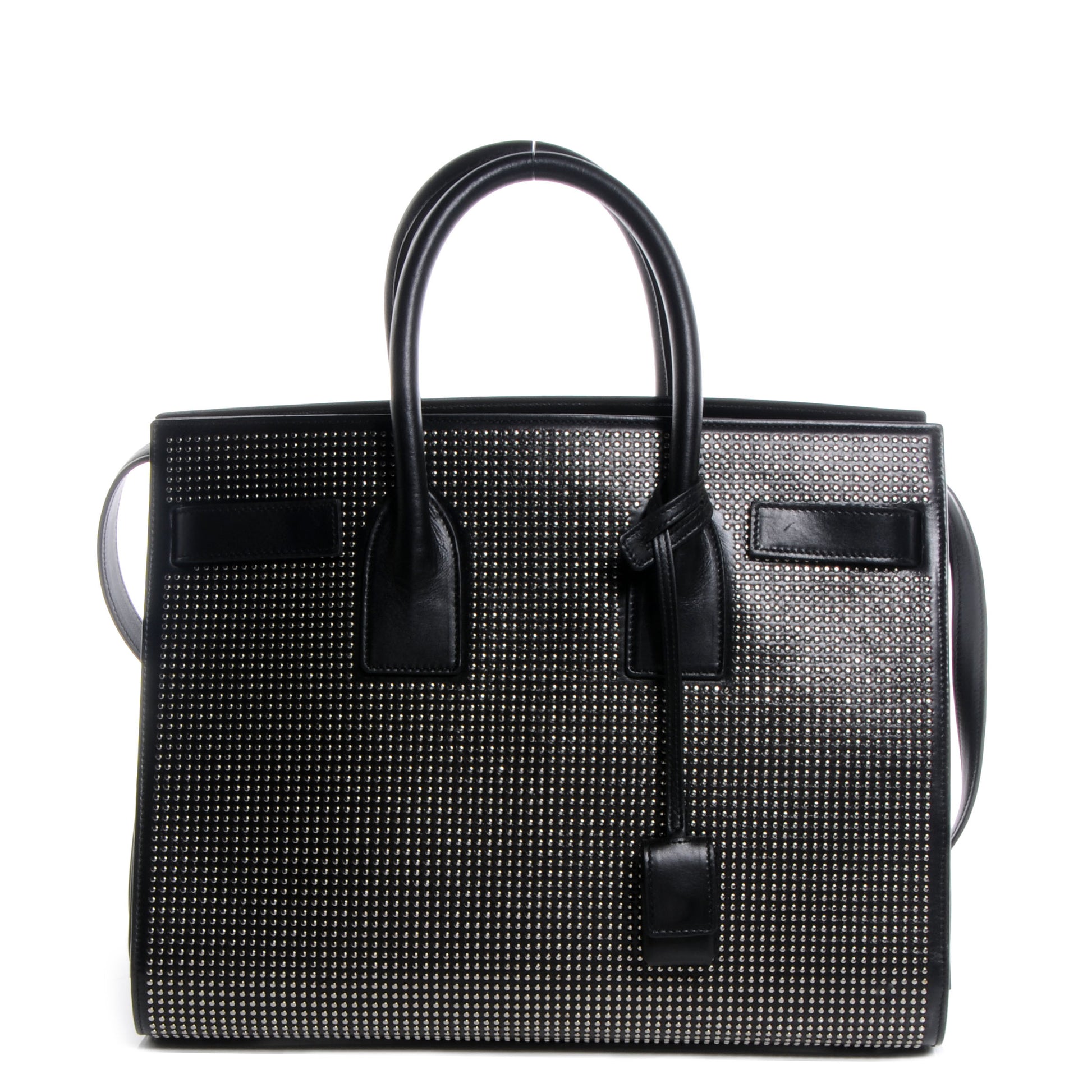 Saint Laurent Studded Leather Small Sac de Jour Carryall Black 1 of 8