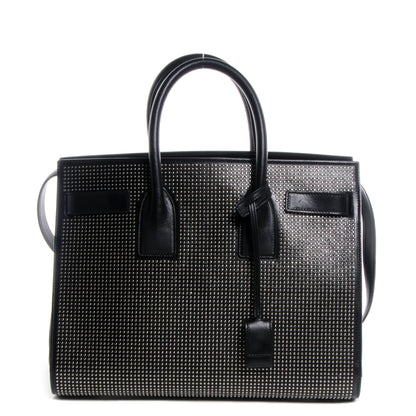 Saint Laurent Studded Leather Small Sac de Jour Carryall Black 1 of 8