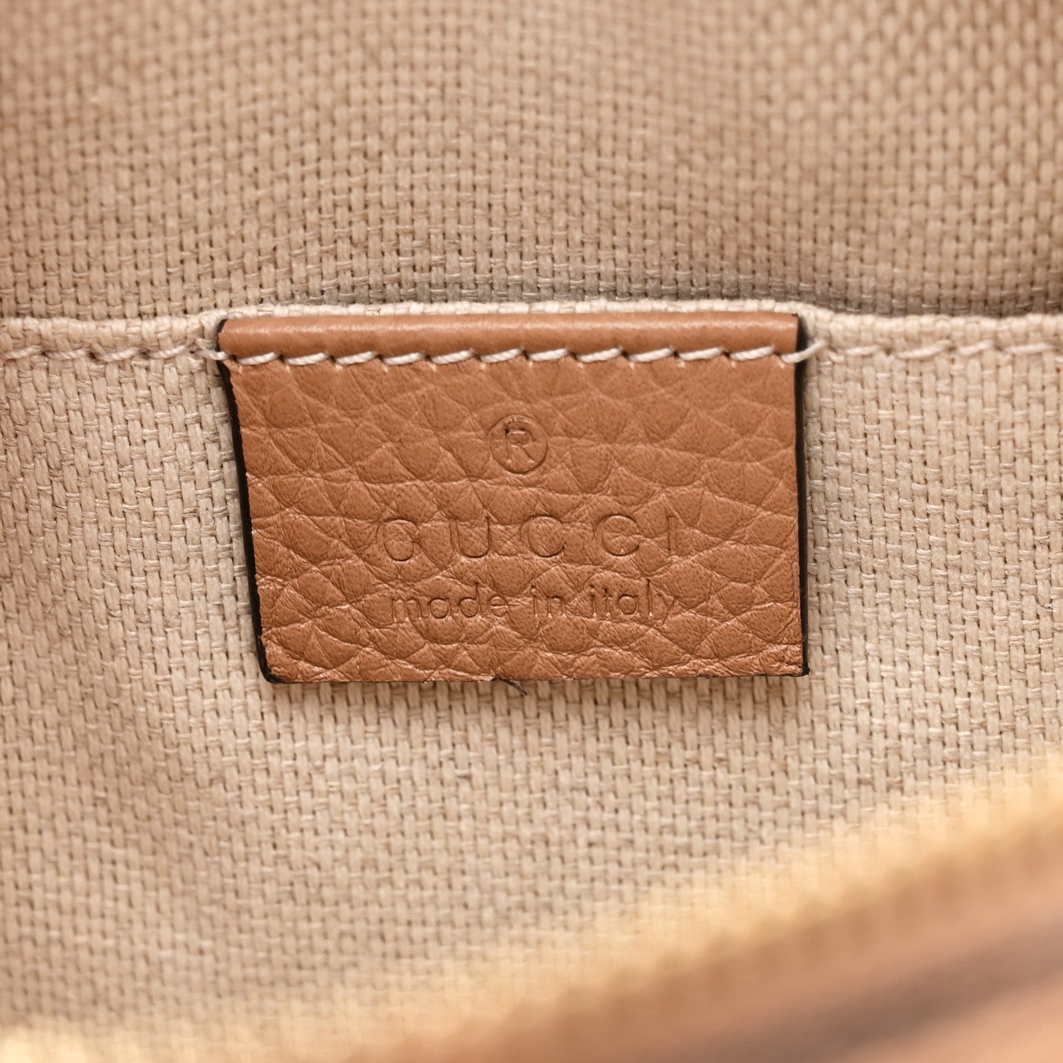 Gucci Pebbled Calfskin Small Soho Disco Bag Camelia 6 of 10