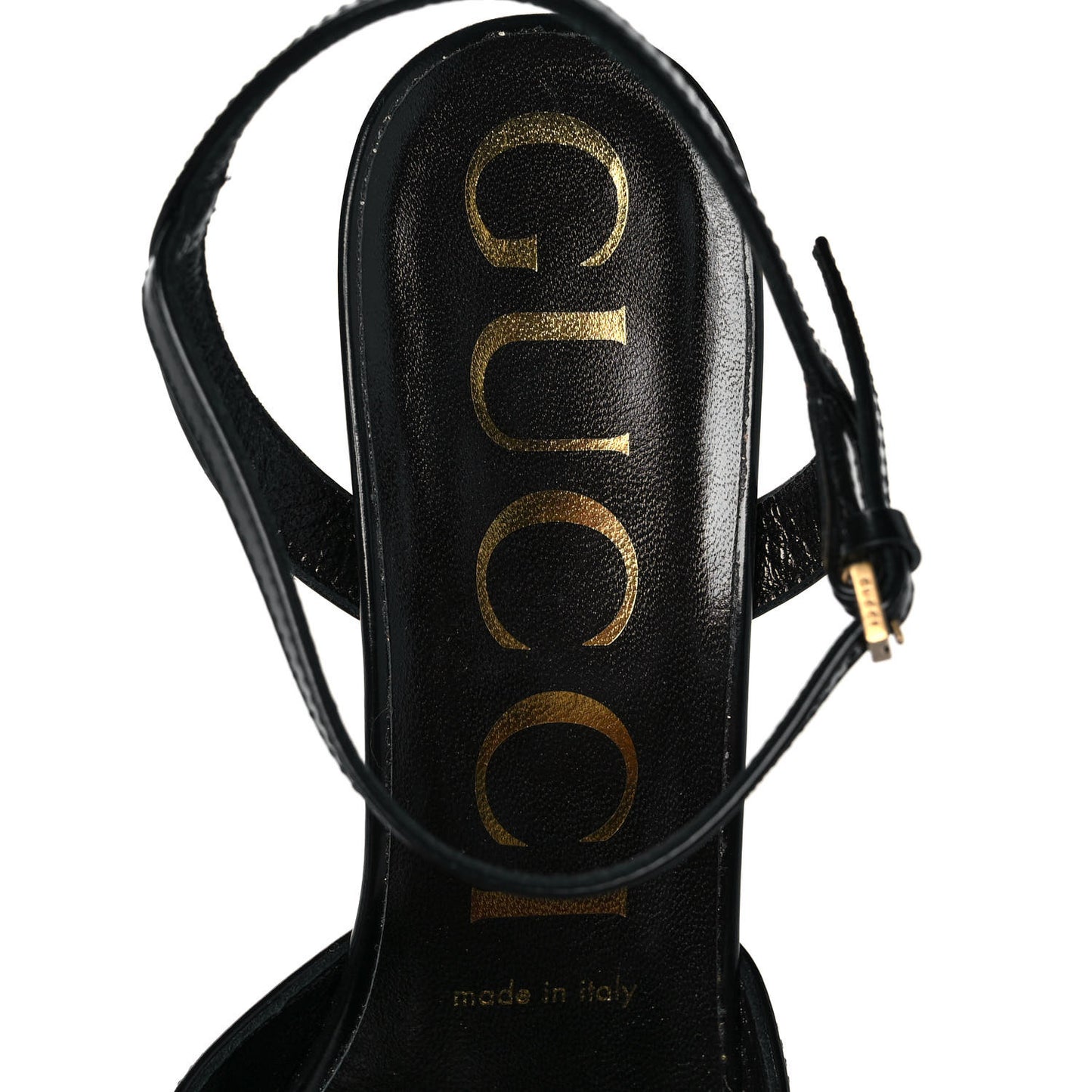 Regent Calfskin Peep Toe Sandals 37 Black