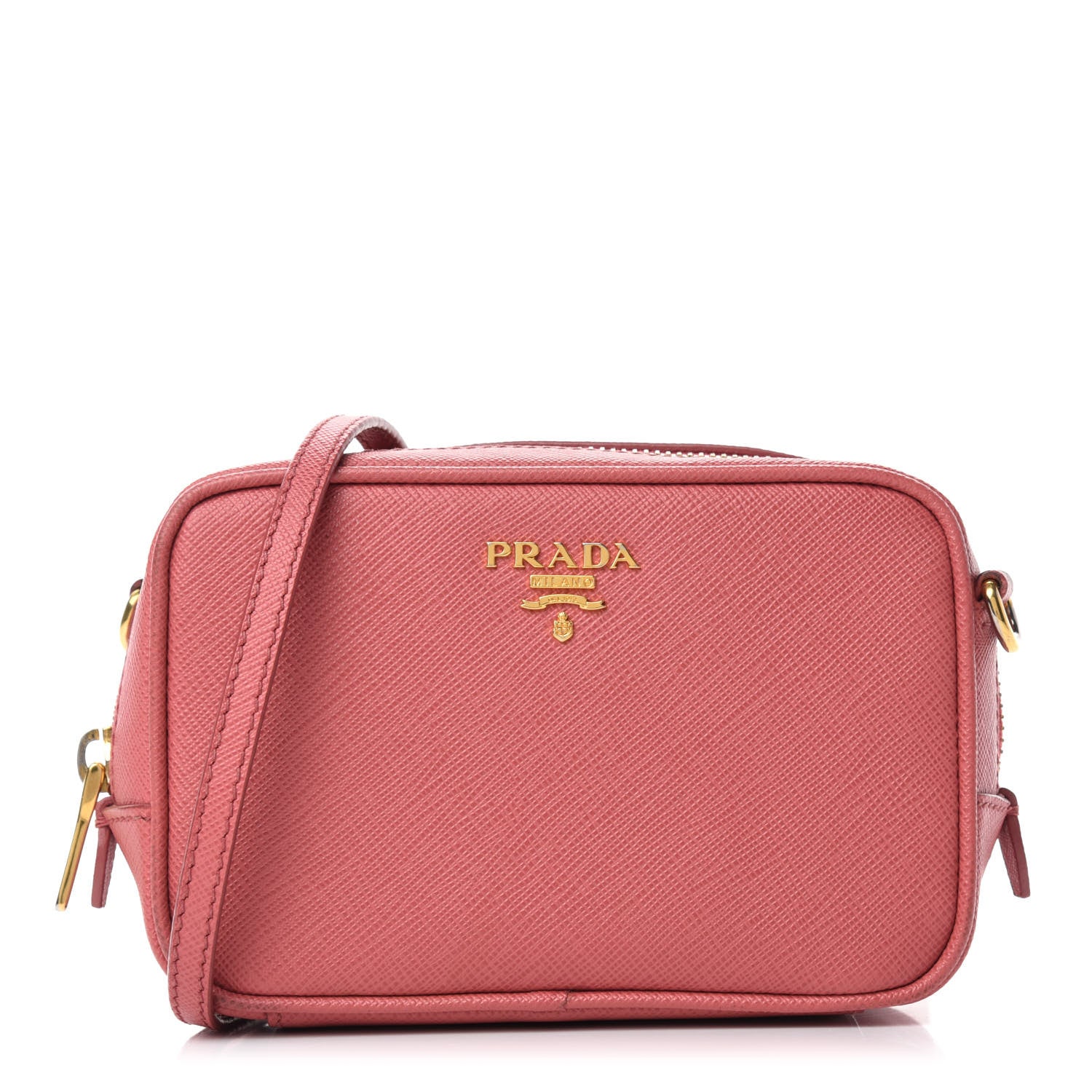 Prada Saffiano Lux Mini Camera Crossbody Bag Bruyere 1 of 15