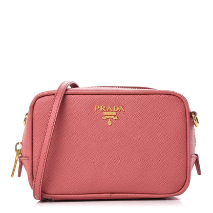 Prada Saffiano Lux Mini Camera Crossbody Bag Bruyere 1 of 15