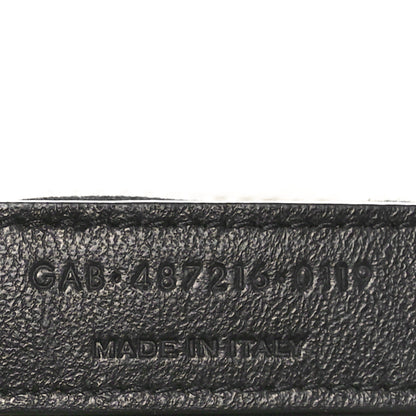 Saint Laurent Calfskin Y Quilted Monogram Medium Loulou Chain Satchel Crema Soft 7 of 10