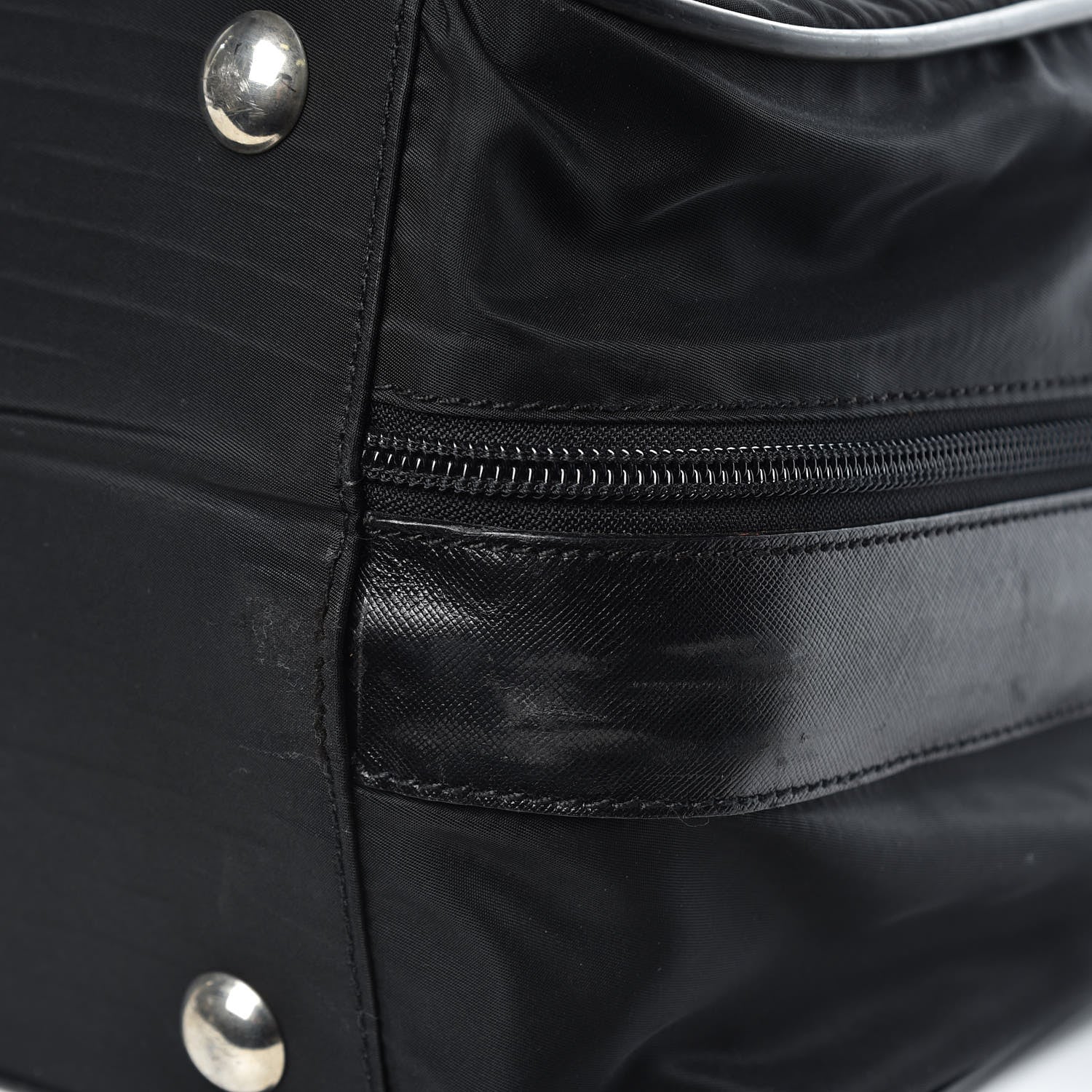 Prada Tessuto Nylon Saffiano Luggage Black 15 of 19