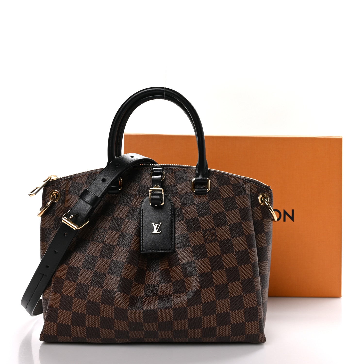 Louis Vuitton Damier Ebene Odeon Tote PM Black 10 of 10