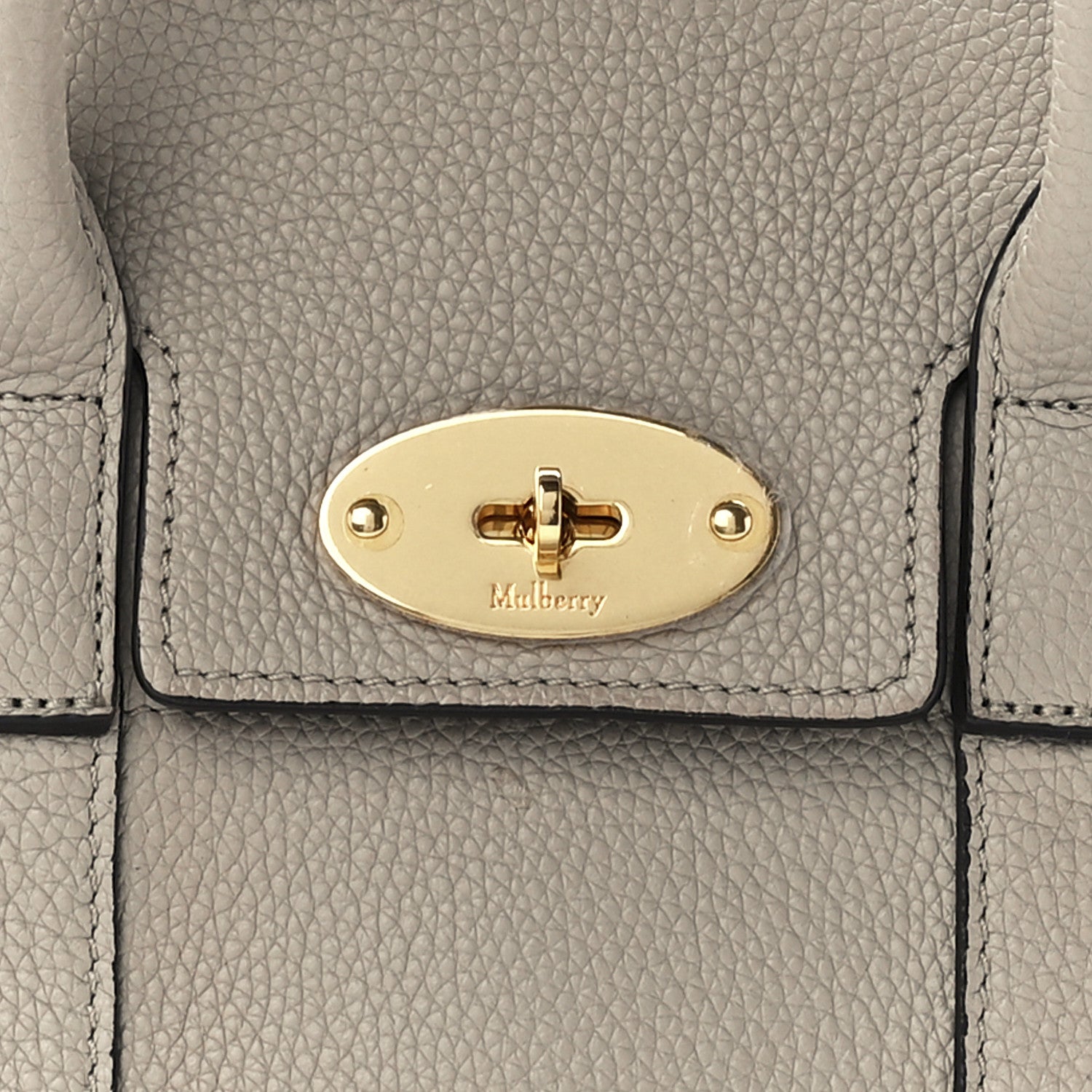 Mulberry Classic Grain Calfskin Small Bayswater Taupe 6 of 12