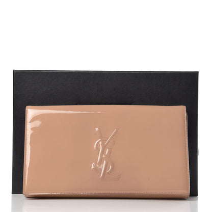 Saint Laurent Patent Calfskin Monogram Large Belle De Jour Clutch Chair 13 of 13
