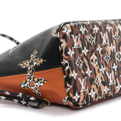 Louis Vuitton Monogram Giant Jungle Neverfull MM Black 9 of 10