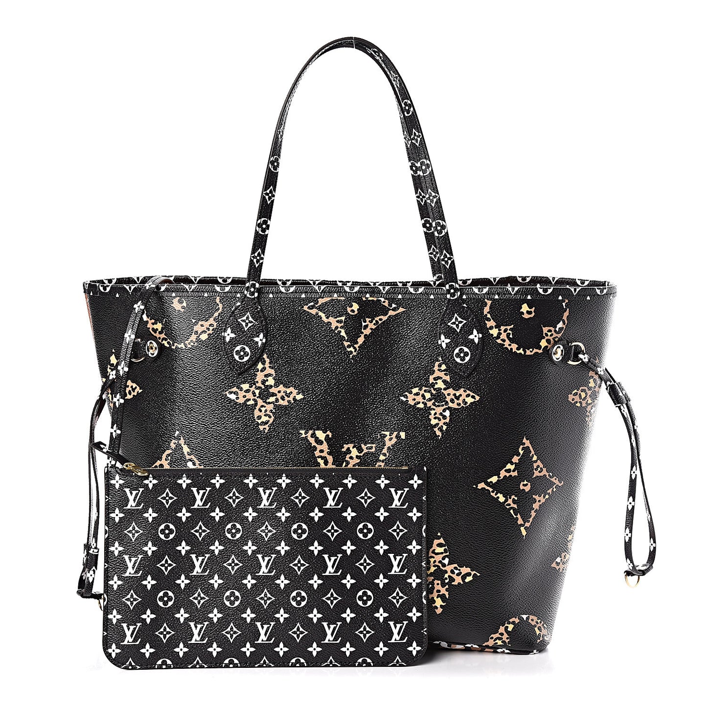Monogram Giant Jungle Neverfull MM Black
