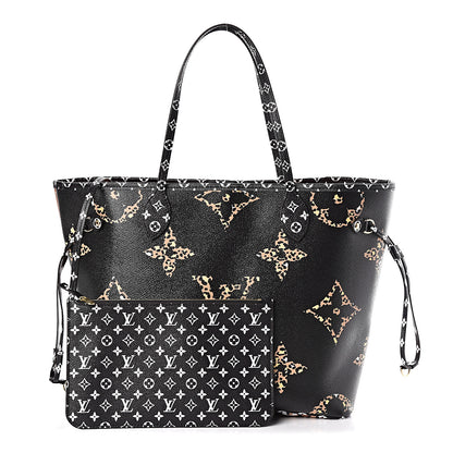 Louis Vuitton Monogram Giant Jungle Neverfull MM Black 1 of 11