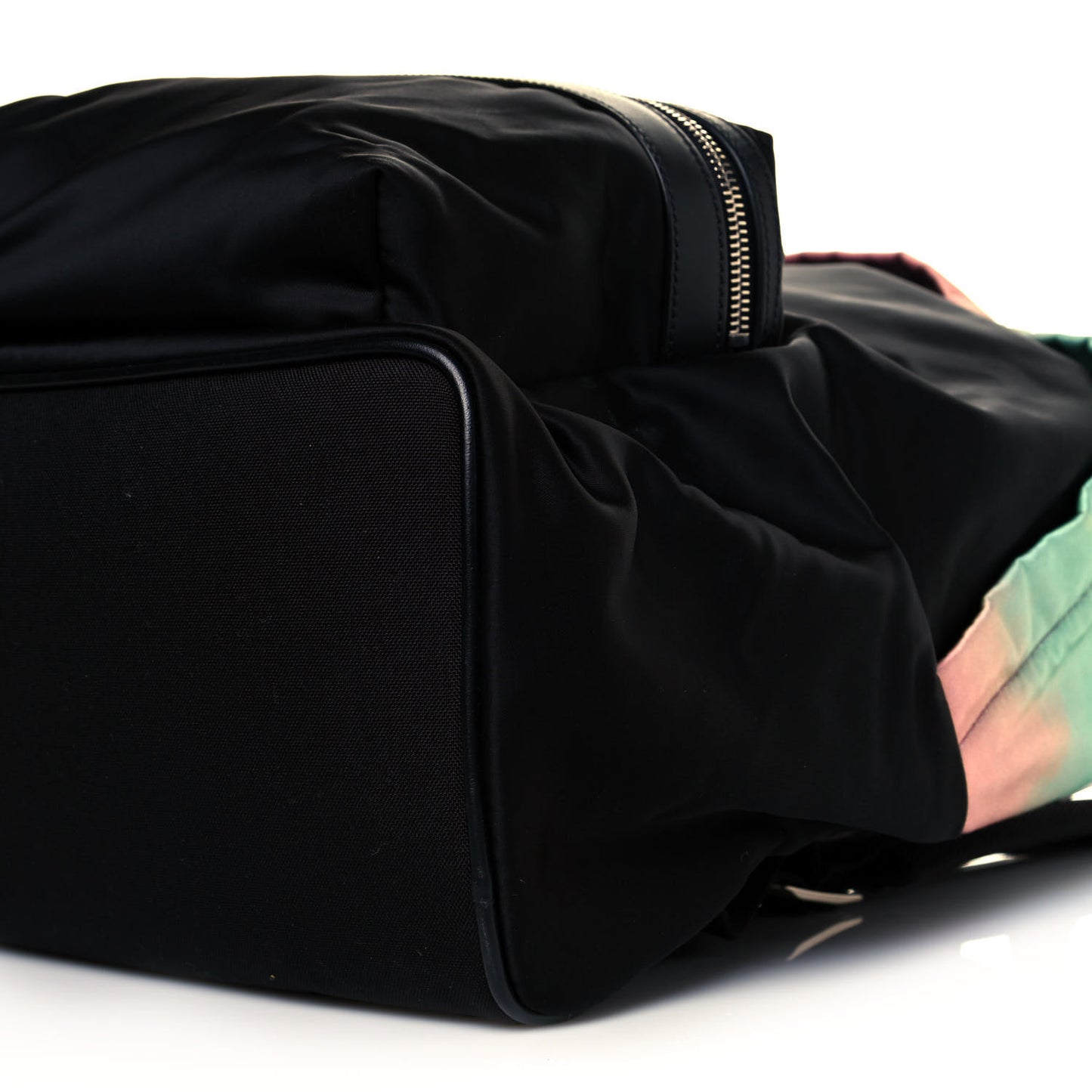 Canvas Satin Degrade City Backpack Black Multicolor