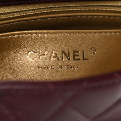 Chanel Lambskin Quilted Mini Pearl Crush Flap Burgundy 6 of 9