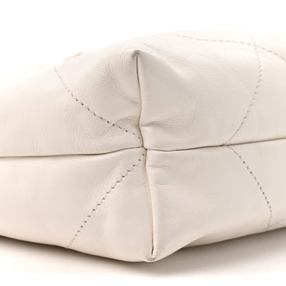 Chanel Shiny Calfskin Quilted Small Chanel 22 White 10 of 13