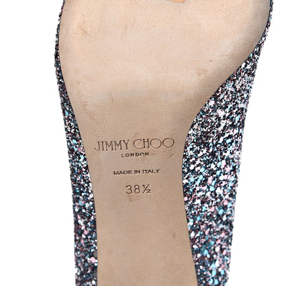 Jimmy Choo Coarse Glitter Romy 100 Pumps 38.5 Multicolor 8 of 11