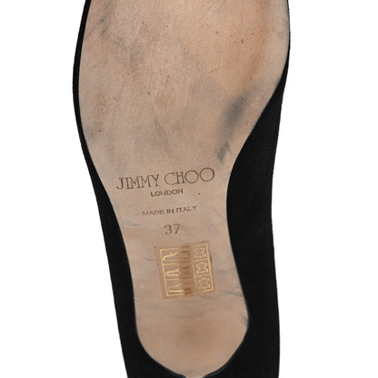 Jimmy Choo Suede Irena Pumps 37 Black 9 of 11
