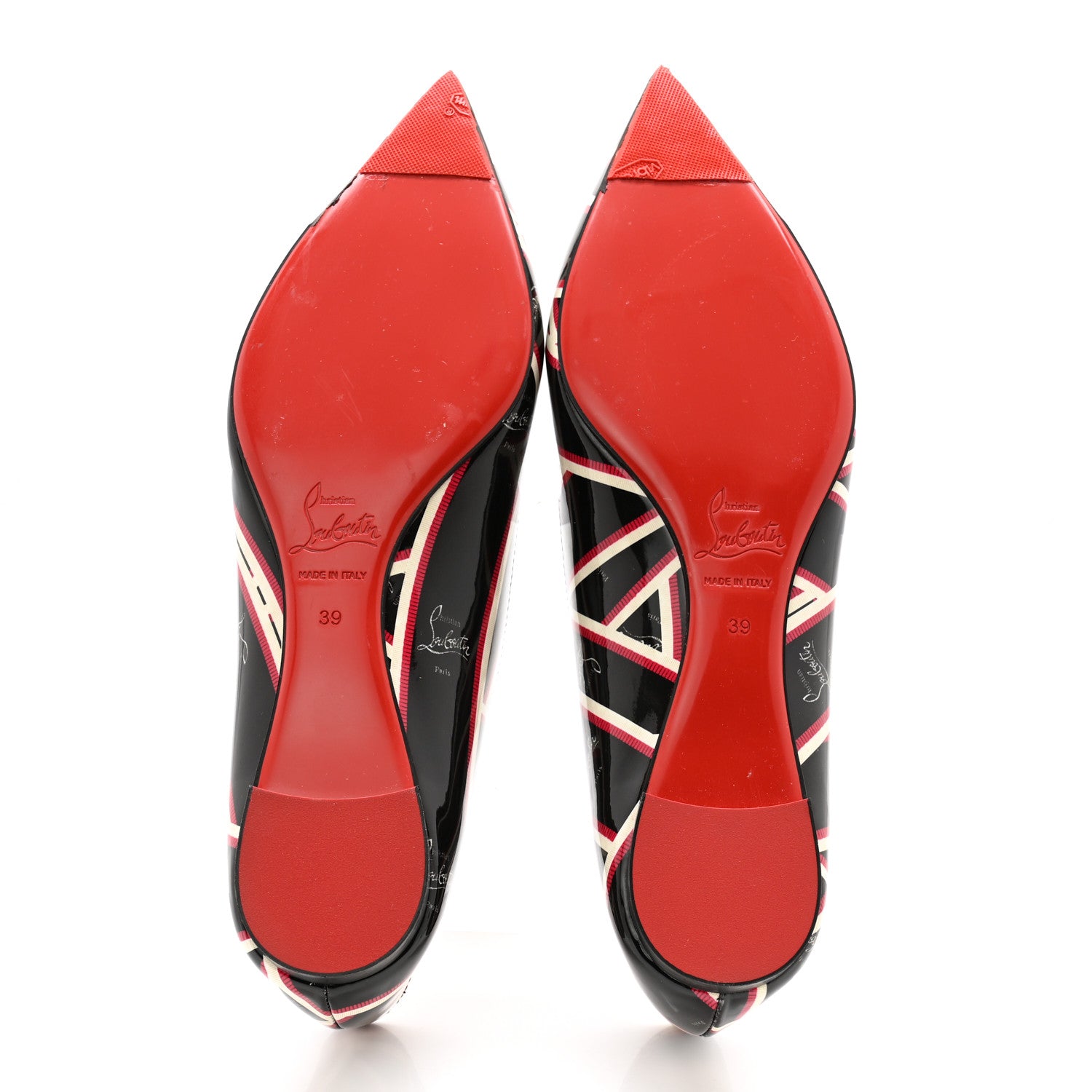 Christian Louboutin Patent Ribbon Ballalla Flats 39 Multicolor 5 of 12