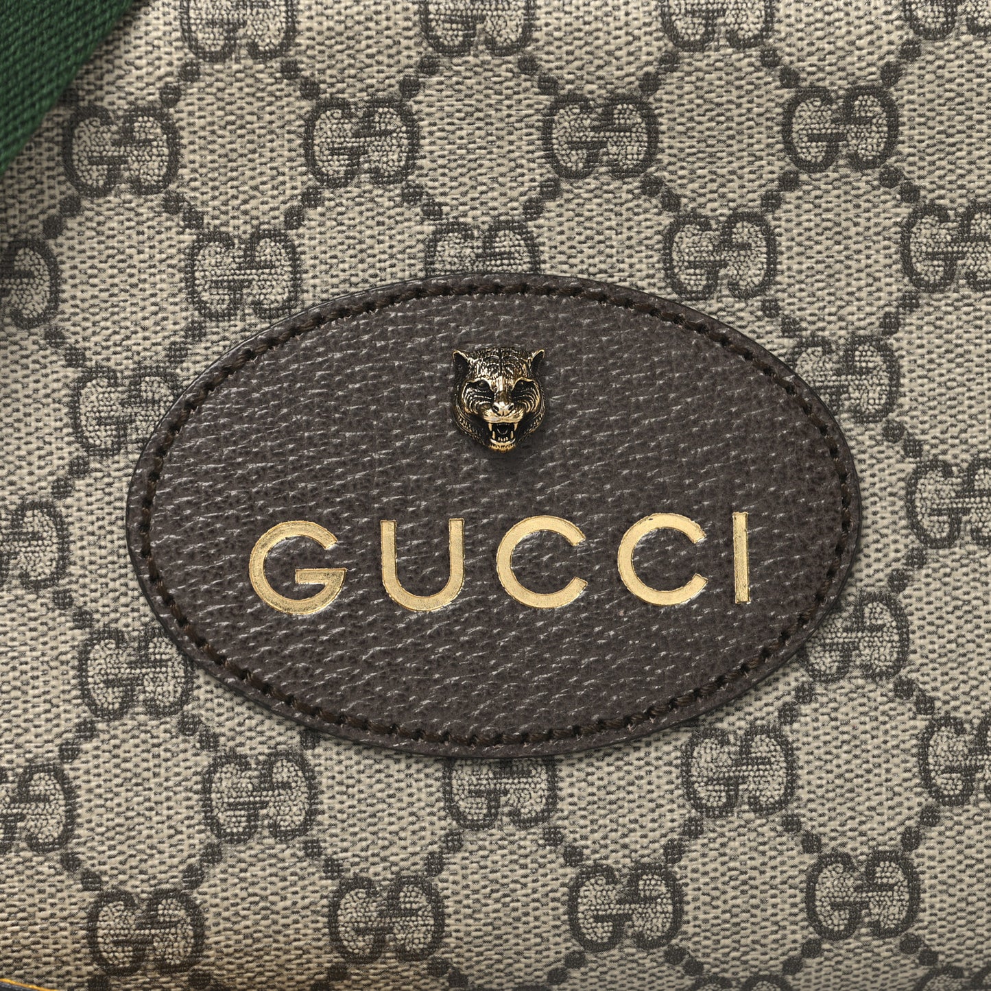 GG Supreme Monogram Web Neo Vintage Shoulder Bag Beige New Acero Crop