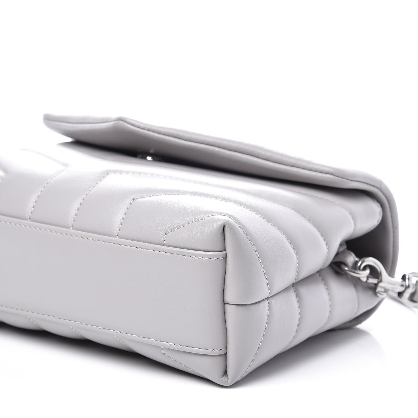 Calfskin Y Quilted Monogram Toy Loulou Satchel Granite