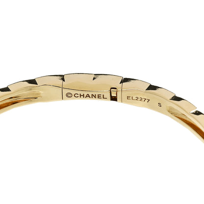Chanel 18K Yellow Gold Mini Coco Crush Bangle Bracelet S 4 of 6