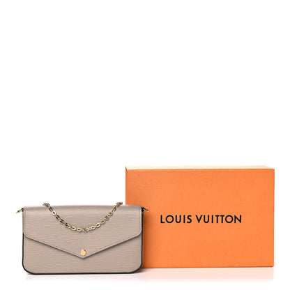 Louis Vuitton Epi Felicie Pochette Chain Wallet Galet 14 of 14