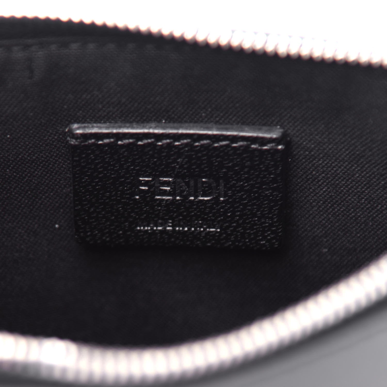 Fendi Vitello Century Vocabulary Love Pouch Black Multicolor 6 of 8