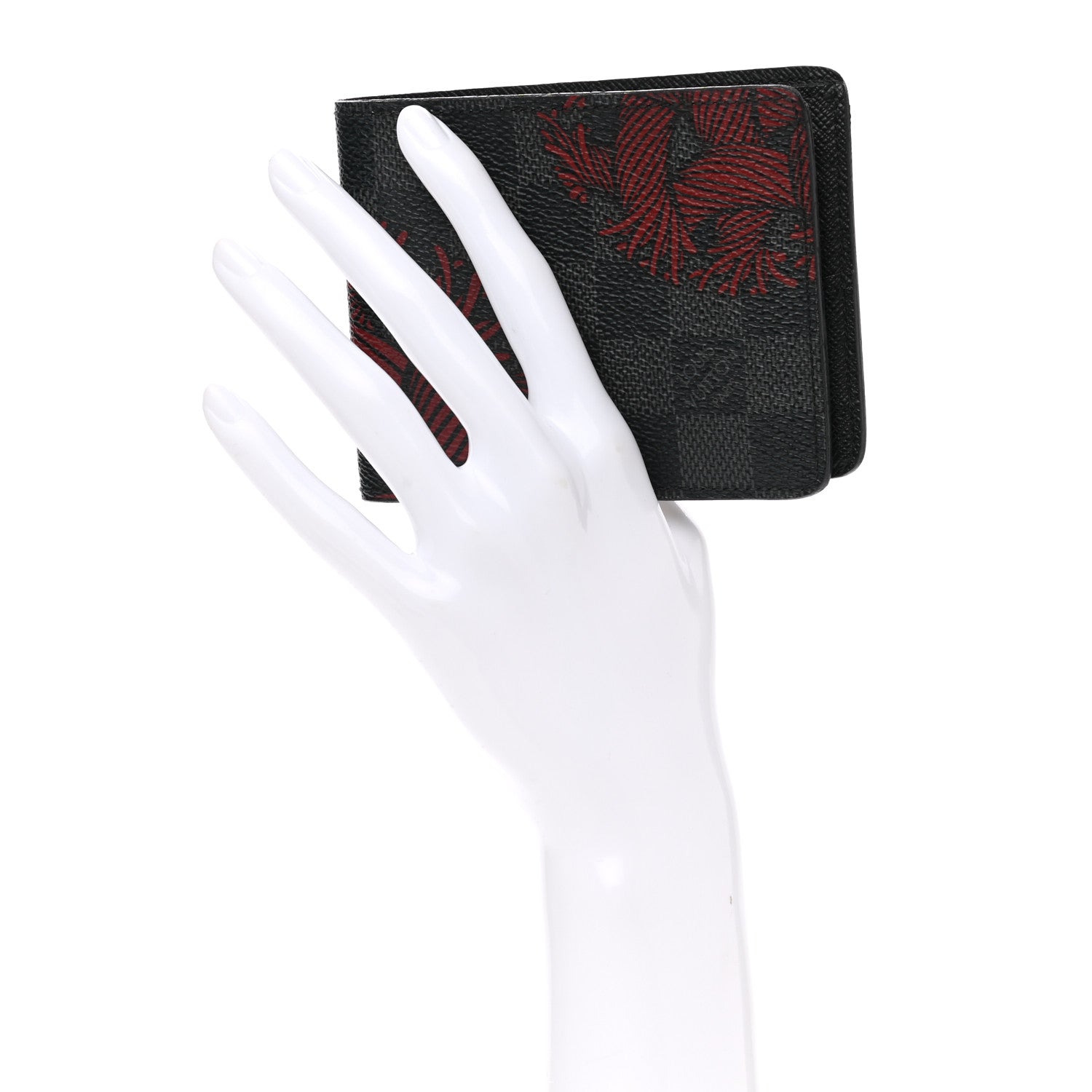 Louis Vuitton Damier Graphite Rope Slender Wallet Red 2 of 8