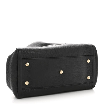 Gucci Pebbled Calfskin Small Soho Shoulder Bag Black 4 of 13