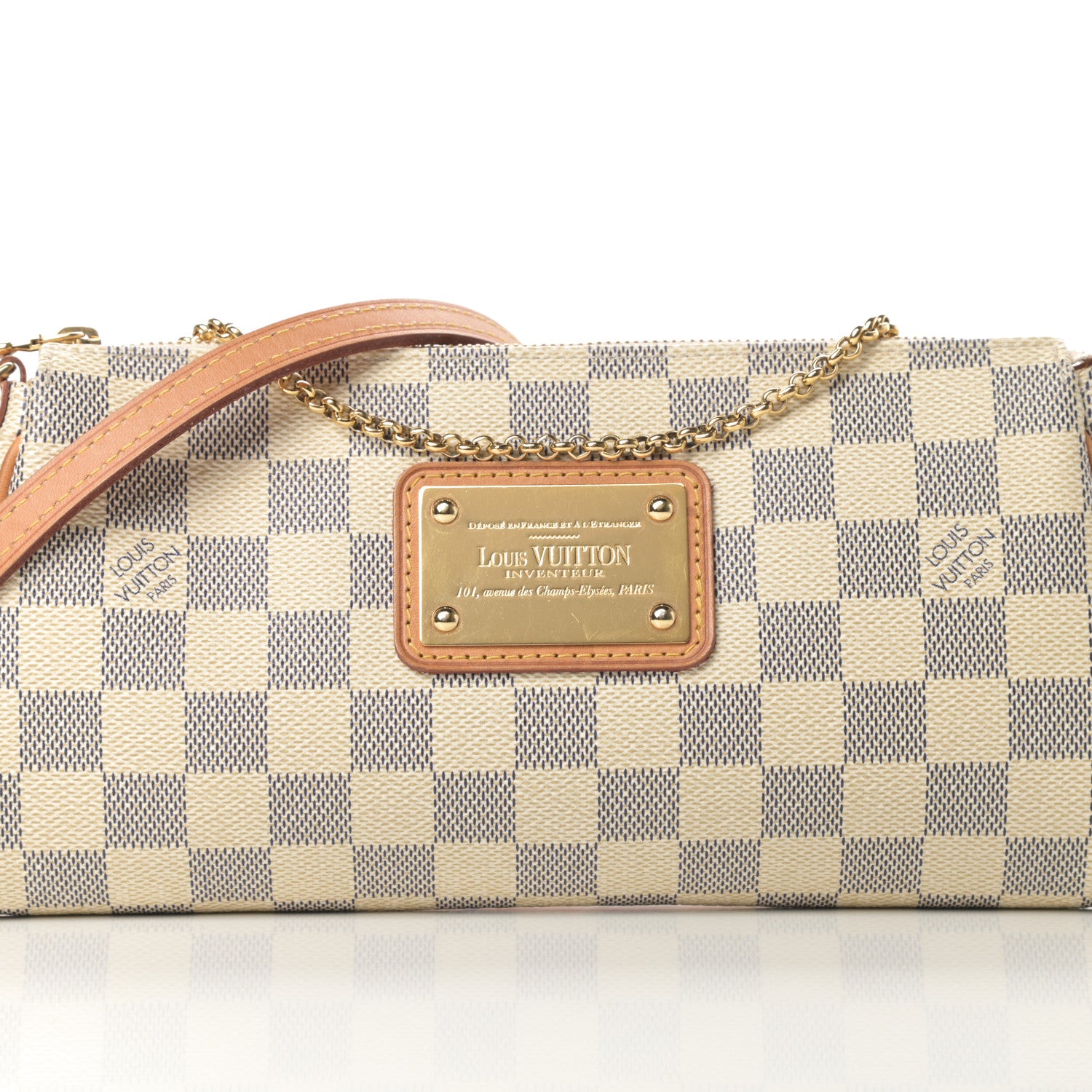 Louis Vuitton Damier Azur Eva Clutch 9 of 11
