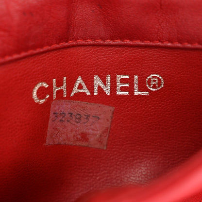 Chanel Calfskin Quilted Flap Waist Belt Bag Red 6 of 9