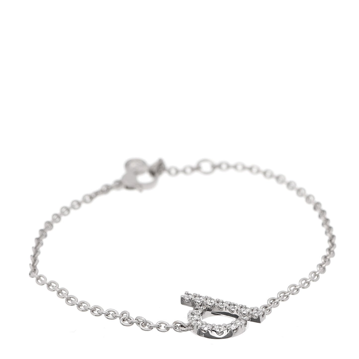 18K White Gold Diamond Finesse Bracelet ST