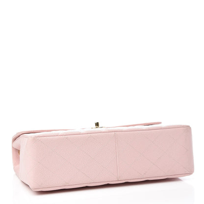 Chanel Caviar Quilted Jumbo Single Flap Light Pink 5 of 9
