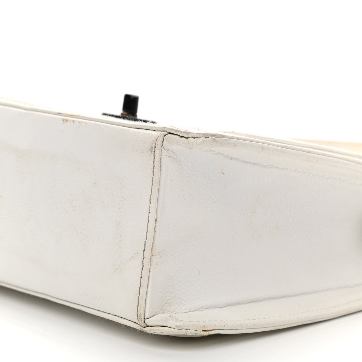 Chanel Caviar Quilted Flap Shoulder Bag White 10 of 14