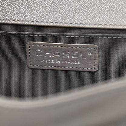 Chanel Caviar Quilted Medium Boy Flap Grey 7 of 9
