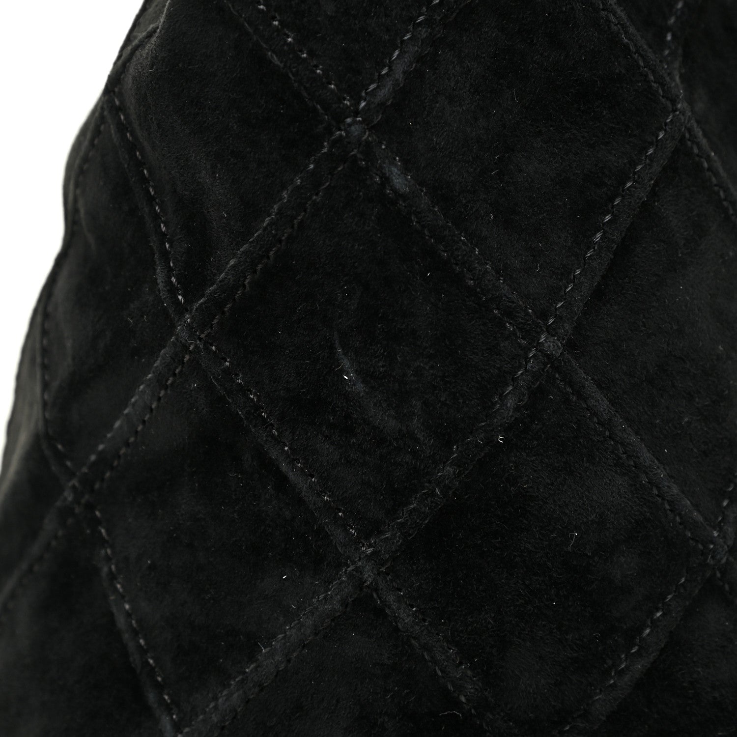 Chanel Suede Stitched Hobo Black 15 of 19