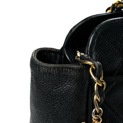 Chanel Caviar Quilted Sun Medallion Shoulder Bag Black 15 of 16