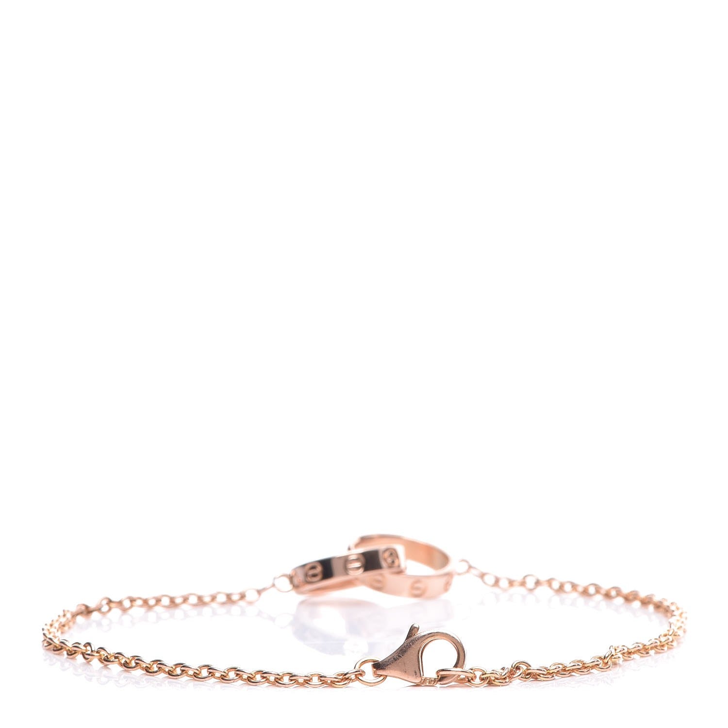 Cartier 18K Pink Gold Interlocking LOVE Bracelet 3 of 5