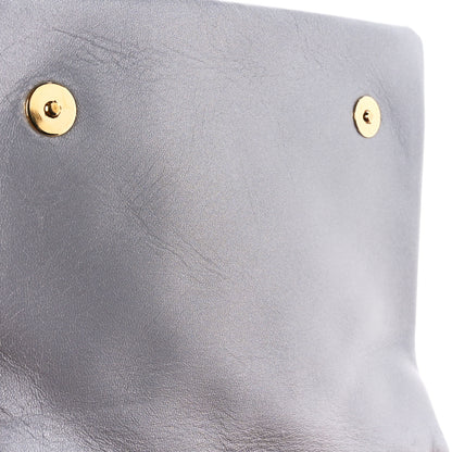 Louis Vuitton Metallic Lambskin Embossed Monogram Pochette Coussin Silver 10 of 10