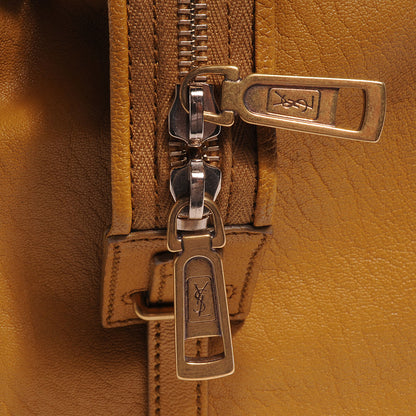 Saint Laurent Leather Large Cabas ChYc Mustard 8 of 9