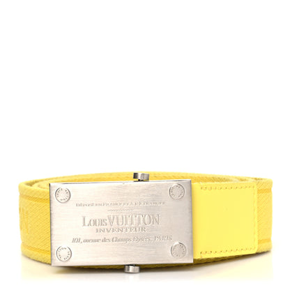 Louis Vuitton Bengale Inventeur Belt 90 36 Yellow 1 of 7