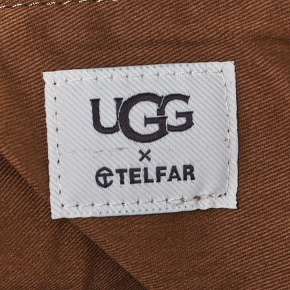Telfar X UGG Suede Shearling Medium Shopping Bag Chestnut 6 of 13