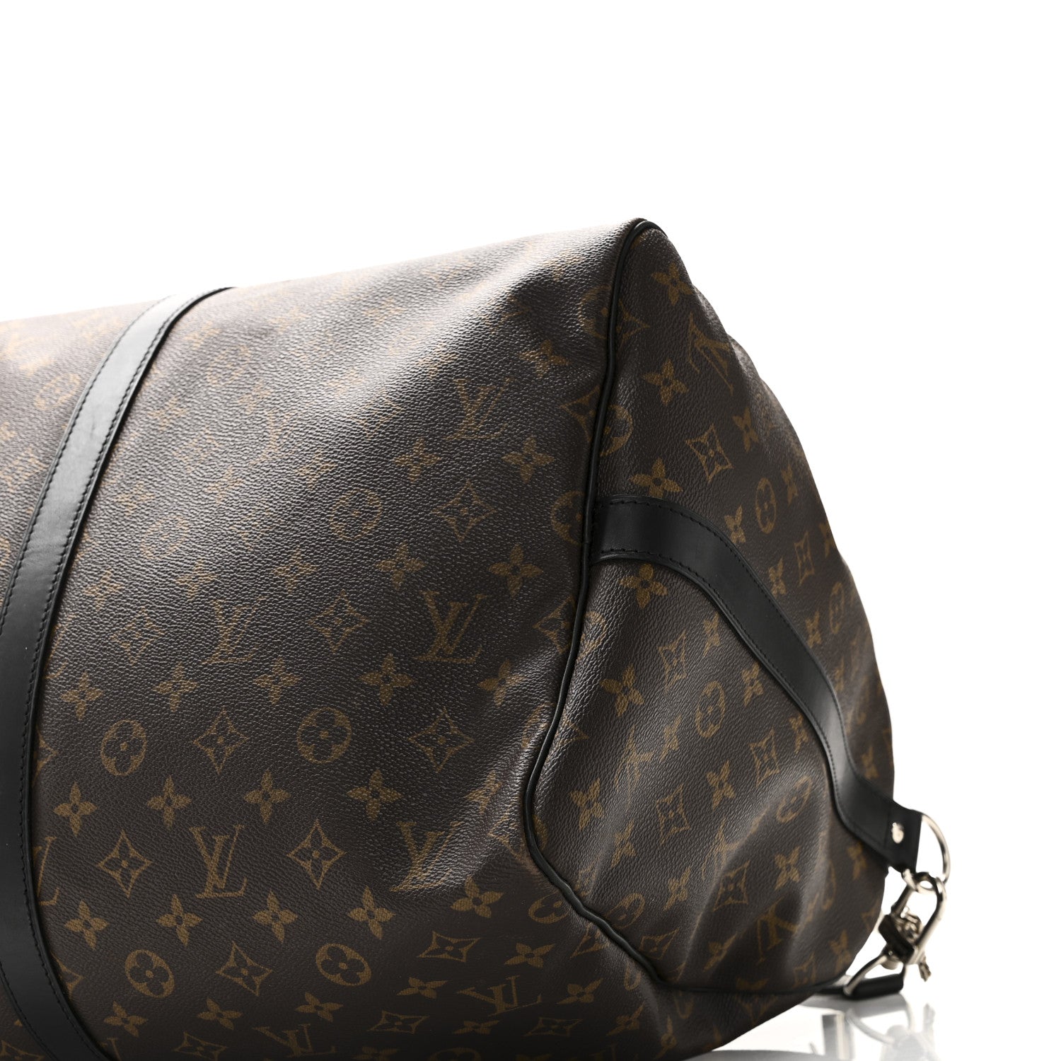 Louis Vuitton Monogram Macassar Keepall Bandouliere 55 8 of 10