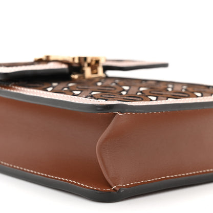 Burberry Velvet TB Mini Robin Crossbody Brown Black 8 of 9