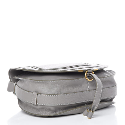 Chloe Calfskin Medium Marcie Round Crossbody Bag Cashmere Grey 4 of 8