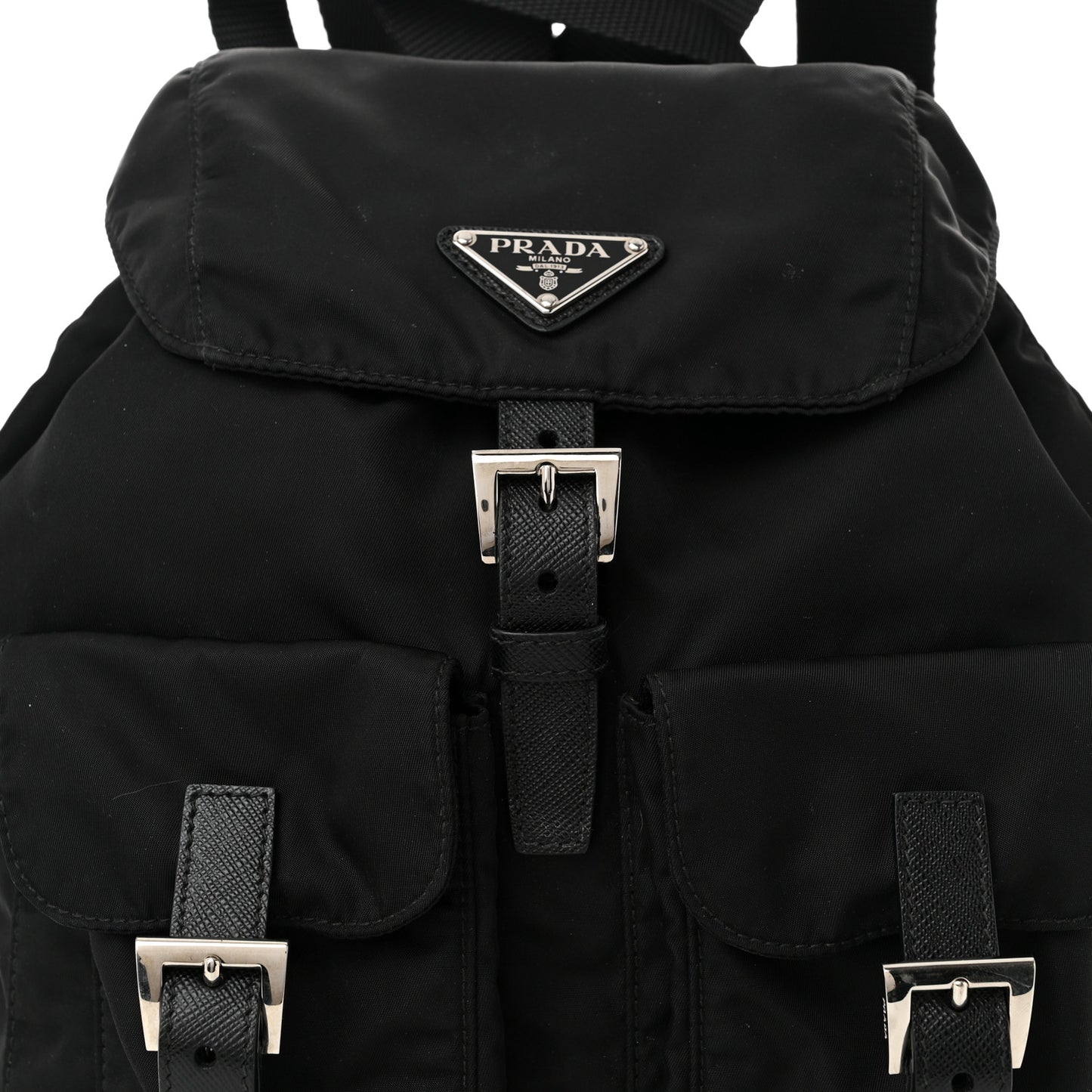 Tessuto Nylon Vela Small Backpack Black