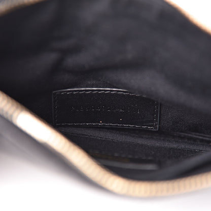 Saint Laurent Grain De Poudre Chevron Monogram Bill Pouch Black 7 of 10