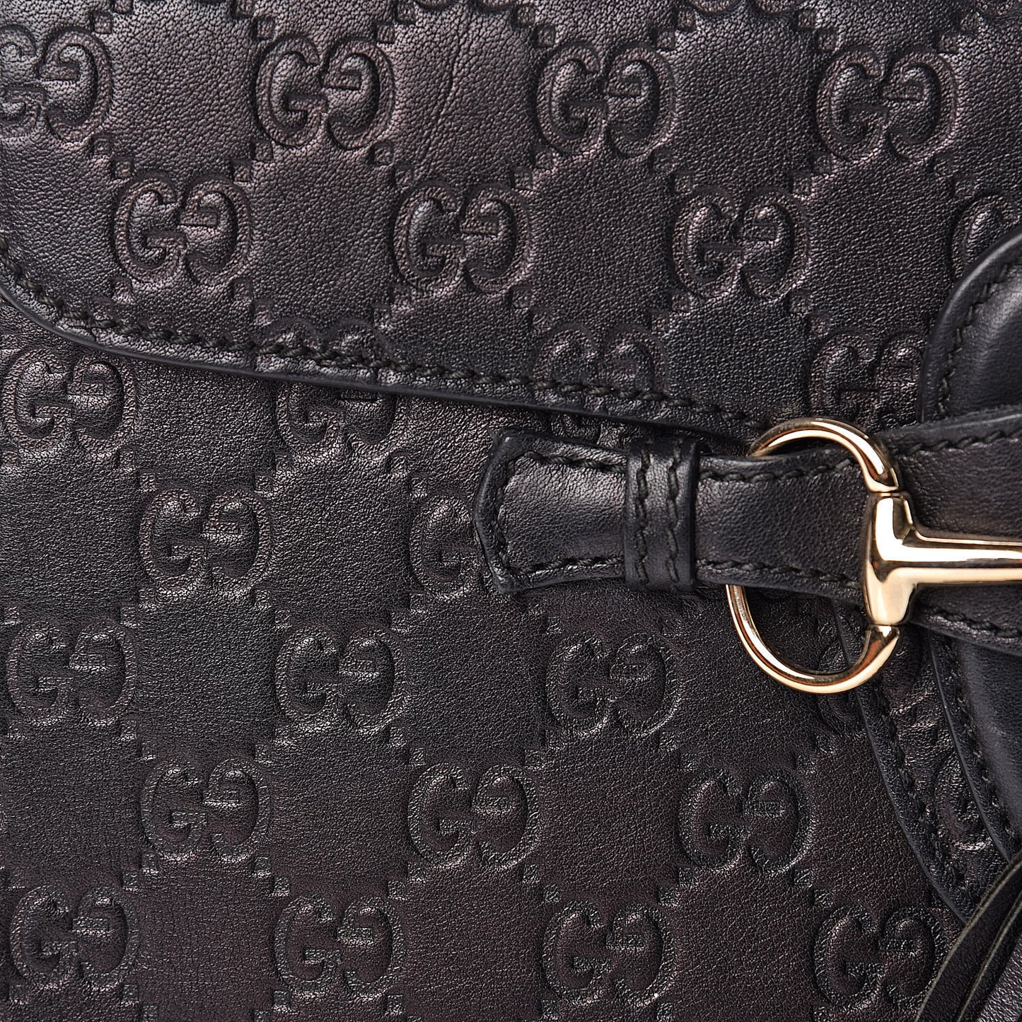 Guccissima Medium Emily Chain Shoulder Bag Black