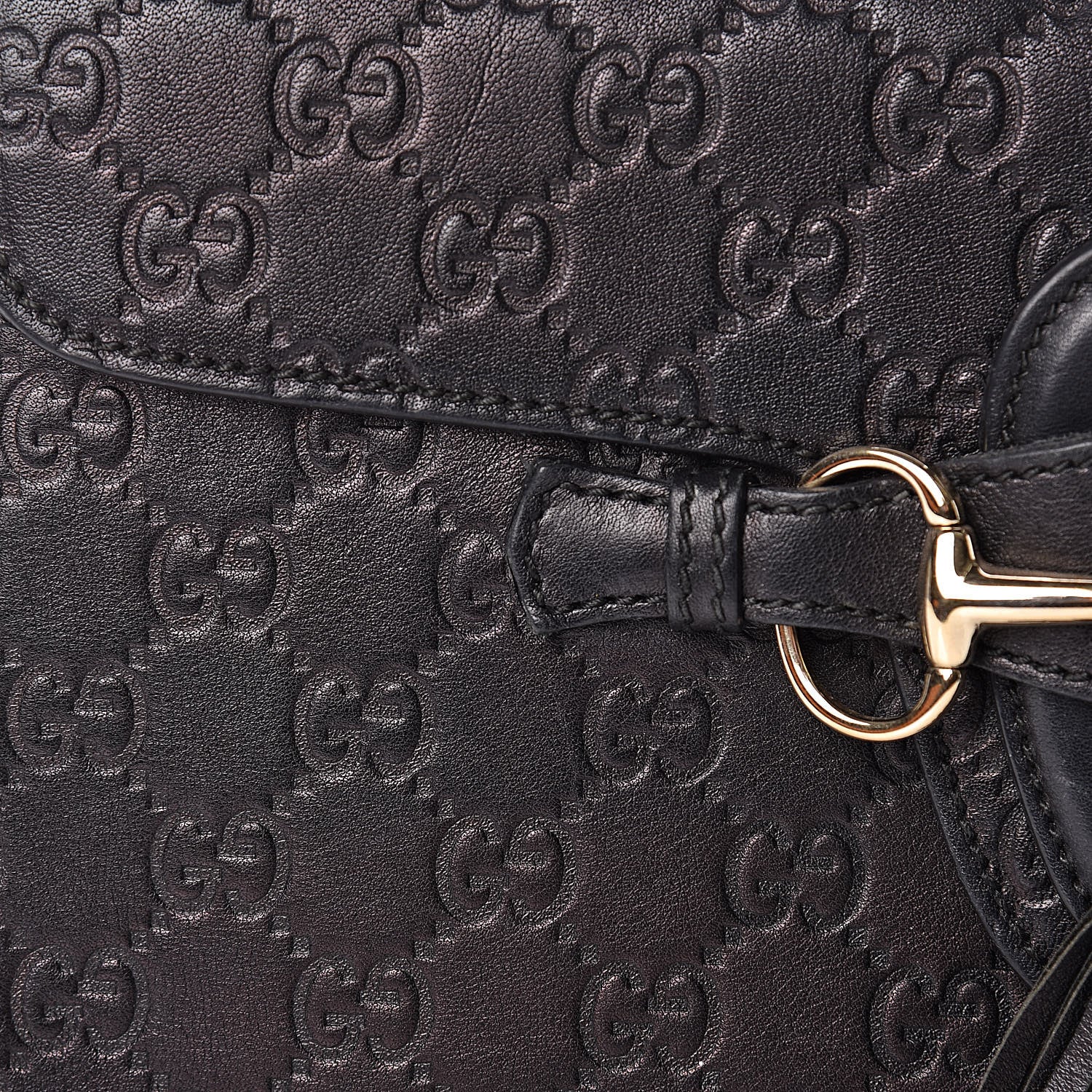 Gucci Guccissima Medium Emily Chain Shoulder Bag Black 14 of 17
