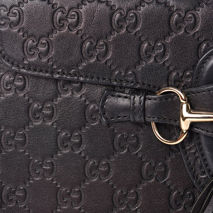 Gucci Guccissima Medium Emily Chain Shoulder Bag Black 14 of 17