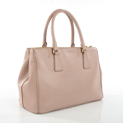 Prada Saffiano Small Galleria Double Zip Tote Cammeo 3 of 14