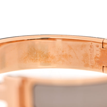 Hermes Enamel Narrow Clic Clac H Bracelet PM Marron Glace 5 of 6